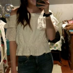 J.O.A. off the shoulder top!